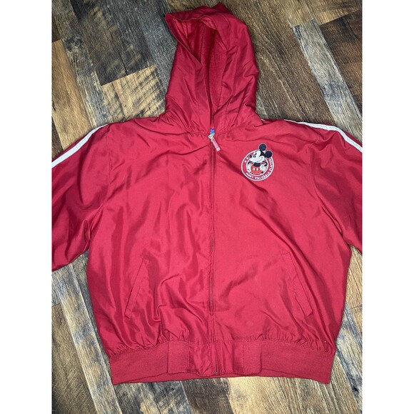 Vintage Disney Mickey Mouse Sports Jacket- Kids Large Red - Picture 2 of 7